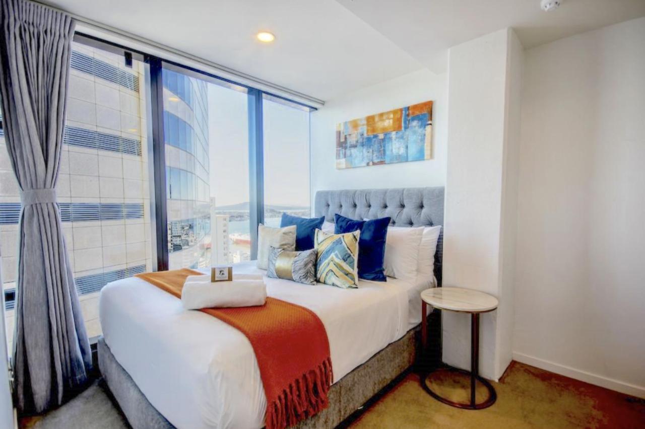 Magnificent Harbour View Skytower View Apartment In Cbd 奥克兰 外观 照片