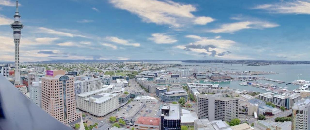 Magnificent Harbour View Skytower View Apartment In Cbd 奥克兰 外观 照片